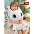Мягкая игрушка беззубик / дневная фурия сидячая белая 60 см