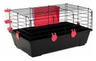 Voltrega Клетка для кроликов и морских свинок (523), черная 58*36*31 см