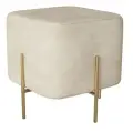 Пуфик Dream. SUPERA Luxemebel. Цвет Кремовый. Искусственная замша.