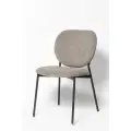 Стул для кухни La Room DC - 2177, металлический каркас, буклированная обивка, серый