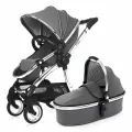 Детская коляска 2в1 Egg , цвет Anthracite (Антрацит), артикул производителя EGSTANCH + EGSTANSU / EGCCAN