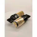 Желтые WY21W LED T20 7440 12-24V лампы 144SMD 3014 для автомобилей мототехники грузовиков, 2шт
