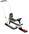 Снегокат Nika Twiny 2+ со спинкой и складной ручкой, графичный