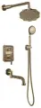 Душевая система встраиваемая Bronze de Luxe WINDSOR 10137F, бронза