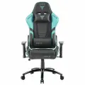 Игровое кресло компьютерное ZONE 51 CLUBPOINT Black-Cyan, черный/бирюзовый, искусственная кожа