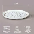 Тарелка обеденная из фарфора Lefard Grassland 23 см