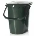 Биотуалет ведро-туалет пластик 24 л Idea М2460 зеленый, переносной туалет для дачи