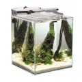 Аквариум с оборудованием Aquael FISH & SHRIMP SET DUO белый 49 литров, (35*35*40см) с внешним фильтром, обогревателем и светильником