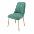 Стул Alpina SEDUM мягкий, антивандальный, натуральное дерево бирюзово-зеленый
