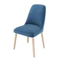 Стул мягкий SEDUM, тон натуральное дерево синий
