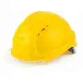 Каска строительная СОМЗ-80 Абсолют Престиж RAPID желтая, прозрачный бесцветный козырек, арт. 783715