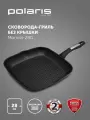 Гриль сковорода для индукционной плиты Polaris Monolit-28G с антипригарным покрытием подходит / Черный