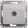 TV Розетка проходная 4DB Glossa Schneider Electric, Белая (комплект из 10 шт)