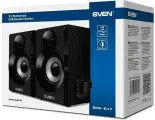 Акустическая система 2.0 SVEN SPS-517 USB, мощность 2x3 Вт(RMS) черный