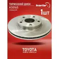 Тормозной диск Kortex для Toyota Auris / Corolla 07- передний вентилируемый(d-273mm)(Великобритания / Турция) OEM 4351202180, 4351212690, 92163700,