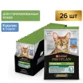 Pro Plan Nutrisavour Sterilised пауч для стерилизованных кошек и котов (кусочки в соусе) Кролик, 85 г. упаковка 26 шт