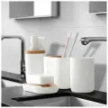 Набор аксессуаров для ванной комнаты, 4 предмета, белый