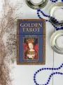 Гадальные карты Golden Tarot U.S. Games, золотой срез, 78 карт в комплекте,