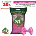 N1 Силикагелевый наполнитель, Crystals, розовый, 30л