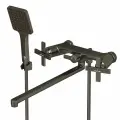 Смеситель для ванны с душем и для раковины графит MIXLINE ML38-02 Graphite