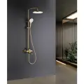 Душевая система с тропическим изливом из латуни Ganzer GZ06161-S матовое золото