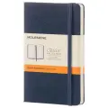 Блокнот Moleskine Classic Pocket 90х140, 96 листов MM710 синий сапфир 1 шт. линейка