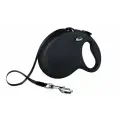 Flexi New Classic L 8м до 50кг поводок-рулетка ремень, чёрный