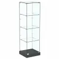 Стеклянная витрина Хит продаж №1 (закрытая, задняя стенка - стекло), Черный