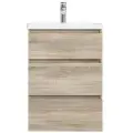Тумба под раковину AM.PM GEM S напольная, 60 см, 3 ящика, светлый дуб