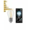 (5 шт.) Светодиодная лампочка Gauss Filament Шар G45 E27 11W 750lm 4100K 4K прозр. филамент (нитевидная) 105802211 Нейтральный белый. Цоколь E27