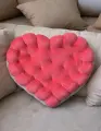 Подушка Печенье с кремом Baby.Eco.Decor / коралловое сердце печенька