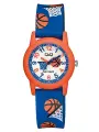 Наручные часы Q&Q, синий, оранжевый