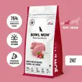 Корм сухой Bowl Wow NATURAL SUPER PREMIUM PUPPY MEDIUM для щенков средних пород индейка, рис, клюква, 2 кг