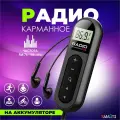 Радиоприемник SmartiNext, FM, цифровой тюнер, встроенный аккумулятор, черный