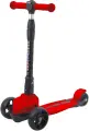 Самокат Sportsbaby Детский трехколесный самокат-беговел MS-927 Virage красный складной со светящимися колесами
