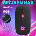 Мышь беспроводная DEFENDER TOUCH MM-997, USB, 3 кнопки+1 колесо-кнопка, оптическая, черная, 52997