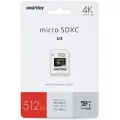 Карта пямяти Smartbuy micro SDXC 512GB class10 PRO (U3) + SD адаптер