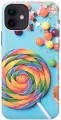 Силиконовый чехол на Apple iPhone 12 / 12 Pro / Эпл Айфон 12 / 12 Про с рисунком Разноцветный леденец