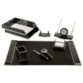 Настольный набор GALANT 231192, люкс, 8 предметов, черный/коричневый