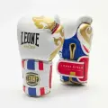 Боксерские перчатки тренировочные, натуральная кожа Leone 1947 Thai Style GN114 - White (14 oz)