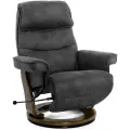 Кресло реклайнер механический FALTO «Relax Rio» темно серое, ткань нубук