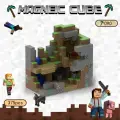 Магнитный конструктор Майнкрафт(Minecraft)/Комплект из 375 магнитных блоков и 11 фигурок