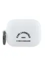 Lagerfeld для Airpods Pro 2 чехол Silicone case with ring RSG logo White