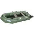Лодка гребная под мотор Лоцман Профи 300, цвет зеленый, материал армированный ПВХ