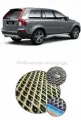Коврик ЭВА (ЕВА) Volvo XC90 I кроссовер 5мест багажник 2006 - 2014 (Вольво) / цвет Коричневый c черной окантовкой. Фактура - ромб /EVA Smart