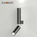 Бра / Настенный светильник Pitch Eurosvet 40020/1 LED, с поворотным плафоном, цвет черный жемчуг