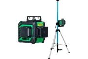 Комплект INSTRUMAX IM0158: лазерный уровень GREENLINER 3-360 + штатив-штанга элевационный LP-300