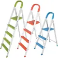 Стремянка Kanat 4 ступени (3+1), разноцветный, в ассортименте (RCM-683)