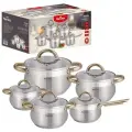Набор посуды Чудесница НП-3115, нержавеющая сталь, 10 предметов