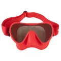 Маска для плавания SCORPENA N3 зеркальные стекла и эластичный ремешок, красная